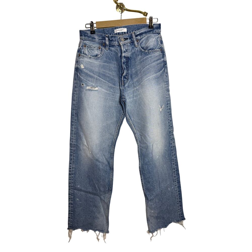 Moussy Vintage Lomita Wide Straight Jeans Made in Japan Women’s Sz. 29 - Picture 3 of 14